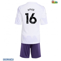 Manchester United Amad Diallo #16 Bortedraktsett Barn 2025-26 Kortermet (+ Korte bukser)